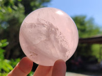 Polished Rose Quartz Spheres x 3 From Ambatondrazaka, Madagascar