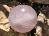 Polished Rose Quartz Spheres x 3 From Ambatondrazaka, Madagascar