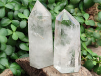 Polished Clear Quartz Crystals x 4 From Madagascar