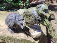 Hand Made Crow Carvings x 2 From Zimbabwe