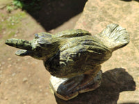 Hand Made Crow Carvings x 2 From Zimbabwe