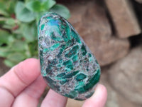 Polished Rare Emerald Mica In Matrix Standing Free Forms x 12 From Mutoko, Zimbabwe