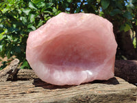 Polished Rose Quartz Bowl x 1 From Madagascar