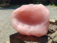 Polished Rose Quartz Bowl x 1 From Madagascar