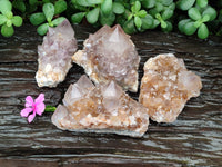 Natural Spirit Quartz Clusters x 4 From Boekenhouthoek, South Africa