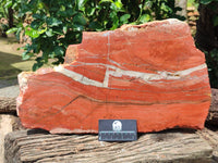 Natural Red Jasper Plate Specimen x 1 From Northern Cape