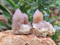 Natural Ametrine Spirit Quartz Clusters x 30 From Boekenhouthoek, South Africa