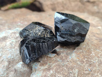 Natural Schorl Black Tourmaline Specimens x 20 From Erongo, Namibia