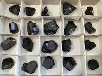 Natural Schorl Black Tourmaline Specimens x 20 From Erongo, Namibia