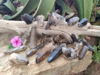 Natural Smokey Quartz Crystals x 24 From Erongo, Namibia