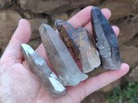 Natural Smokey Quartz Crystals x 24 From Erongo, Namibia