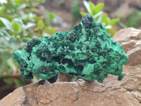 Natural Silky Malachite Specimens x 6 From Kasompe, Congo