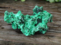 Natural Silky Malachite Specimens x 6 From Kasompe, Congo