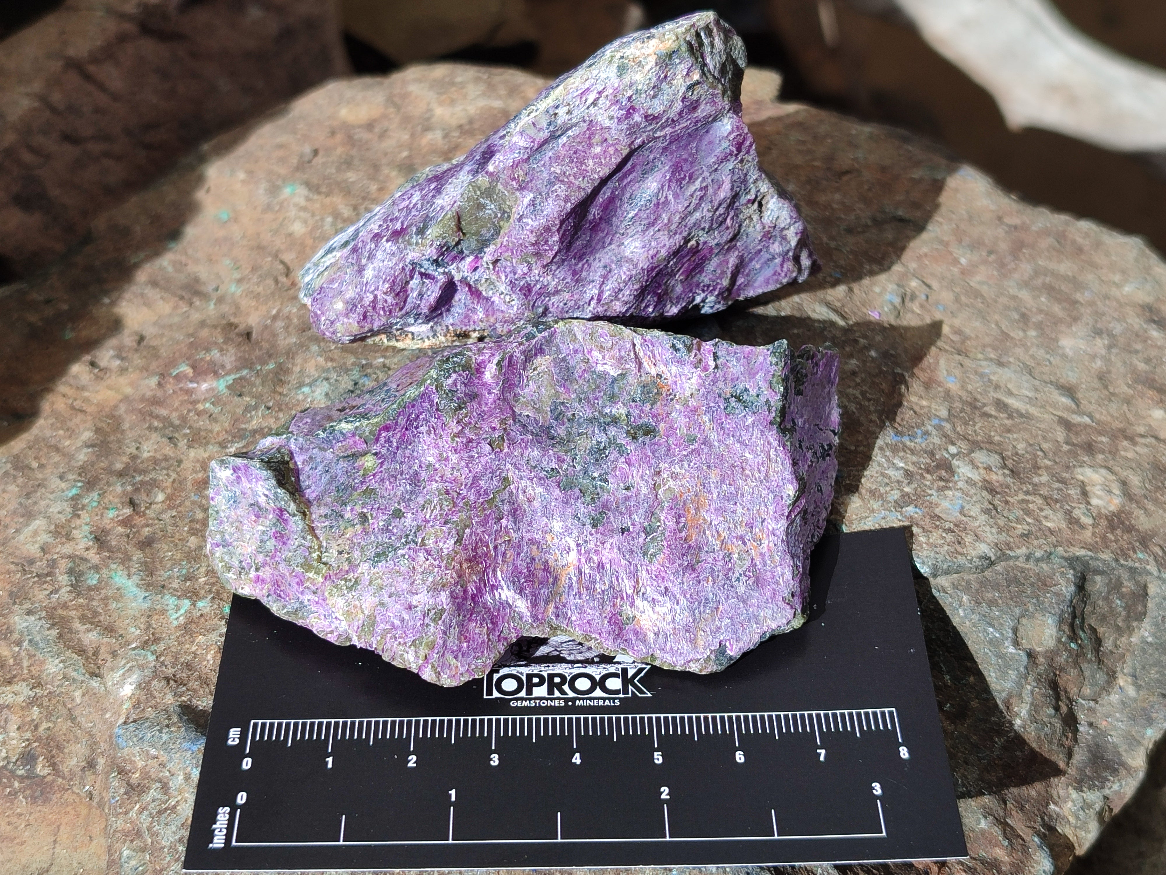 Natural Stichtite Cobbed Specimens x 7 From Barberton, South Africa