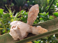 Natural Drusy Quartz Coated Calcite Pseudomorph Specimens x 6 From Alberts Mountain, Lesotho