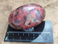 Polished Rhodonite Palm Stones x 3 From Zimbabwe