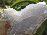 Natural Blue Lace Agate Geode Specimens x 2 From Nsanje, Malawi