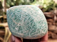 Polished Amazonite Standing Free Forms x 12 from Madagascar