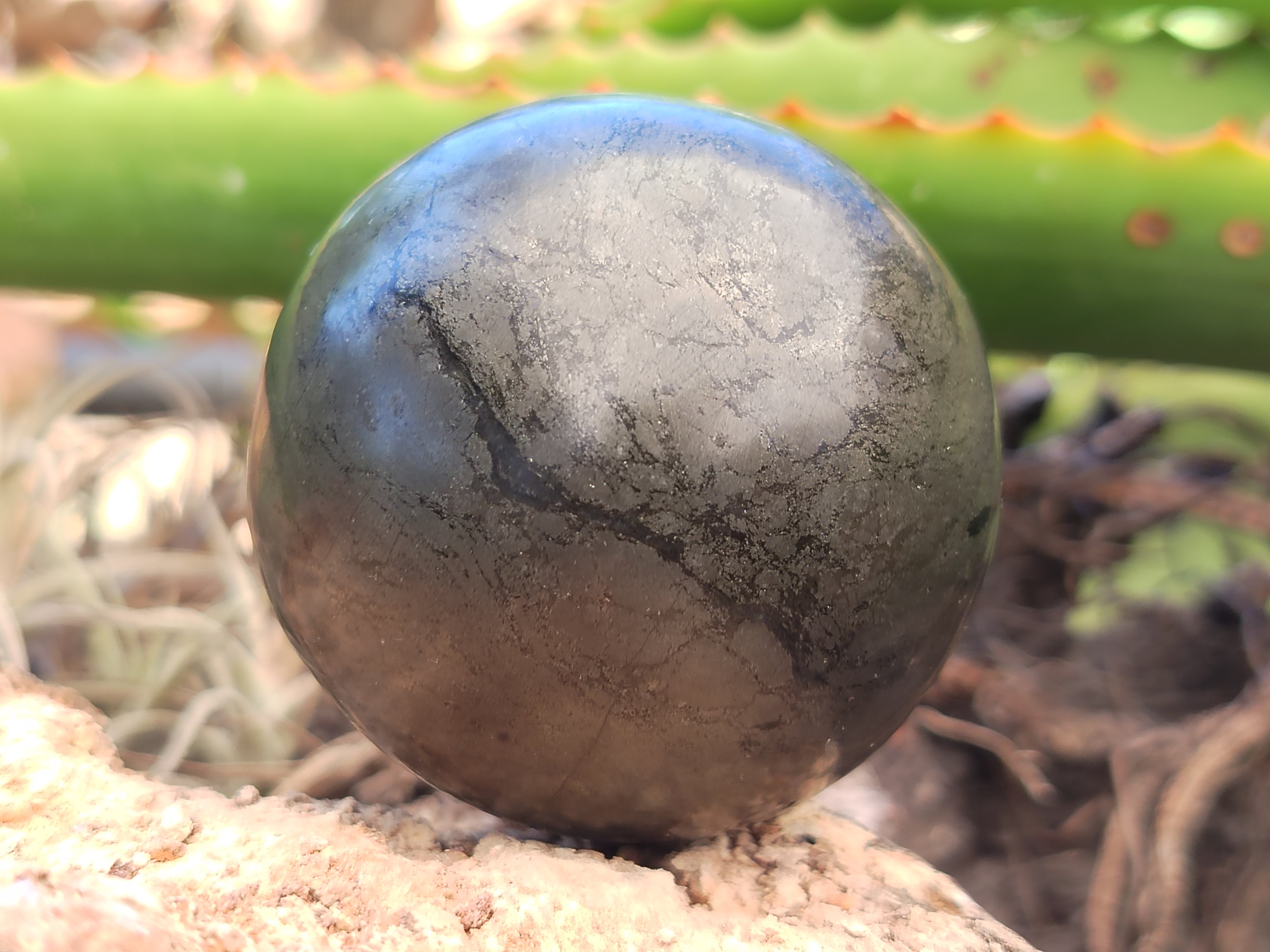 Polished Pharaoh Stone Spheres x 3 Zimbabwe