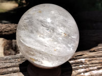 Polished Quartz Crystal Balls x 2 From Madagascar