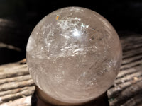 Polished Quartz Crystal Balls x 2 From Madagascar