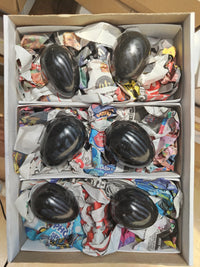 Polished Black Basalt Gemstone Eggs x 6 From Madagascar