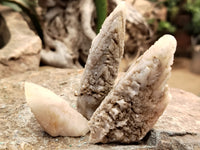 Natural Drusy Quartz Coated Calcite Pseudomorph Specimens x 35 From Alberts Mountain, Lesotho