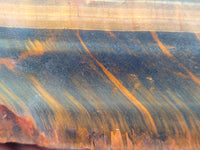 Polished On One Side Tiger's Eye Slabs x 2 From Prieska, South Africa