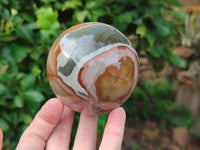 Polished Polychrome Jasper Spheres x 3 From Mahajanga, Madagascar