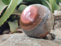 Polished Polychrome Jasper Spheres x 3 From Mahajanga, Madagascar