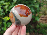 Polished Polychrome Jasper Spheres x 3 From Mahajanga, Madagascar