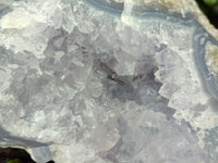 Natural Blue Lace Agate Geode Specimens x 2 From Nsanje, Malawi