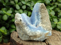 Natural Blue Lace Agate Geode Specimens x 2 From Nsanje, Malawi