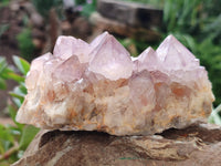 Natural Amethyst Spirit Quartz Clusters x 2 From Boekenhouthoek, South Africa