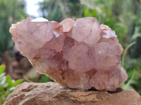 Natural Amethyst Spirit Quartz Clusters x 2 From Boekenhouthoek, South Africa