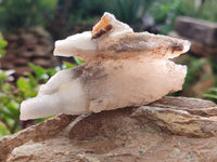 Natural Drusy Quartz Coated Calcite Pseudomorph Specimens x 12 From Alberts Mountain, Lesotho