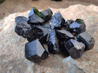 Natural Schorl Black Tourmaline Specimens x 70 From Erongo, Namibia