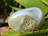 Polished Blue Lace Agate Geodes x 6 From Nsanje, Malawi