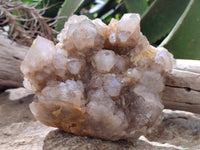 Natural Smokey Phantom Quartz Cluster x 1 From Luena, Congo