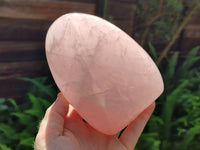 Polished Rose Quartz Standing Free Forms x 3 From Madagascar