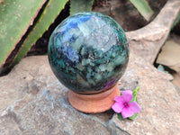 Polished Emerald Mica In Matrix Sphere x 1 From Mutoko, Zimbabwe