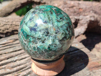 Polished Emerald Mica In Matrix Sphere x 1 From Mutoko, Zimbabwe