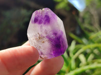 Polished Smokey Amethyst Window Quartz Crystals x 20 From Akansobe, Madagascar