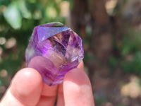 Polished Smokey Amethyst Window Quartz Crystals x 20 From Akansobe, Madagascar