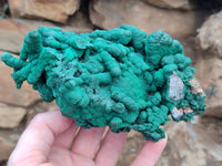 Natural Malachite Stalactite Specimen x 1 From Kolwezi, Congo