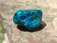 Polished Dioptase With Shattuckite and Malachite Free Forms - sold per item - From Congo