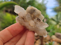 Natural Drusy Quartz Coated Calcite Pseudomorph Specimens x 12 From Alberts Mountain, Lesotho