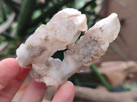 Natural Drusy Quartz Coated Calcite Pseudomorph Specimens x 12 From Alberts Mountain, Lesotho