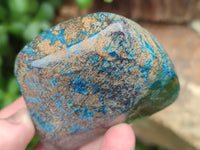 Polished Shattuckite With Chrysocolla and Azurite Free Forms x 6 From Congo