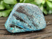 Polished Shattuckite With Chrysocolla and Azurite Free Forms x 6 From Congo